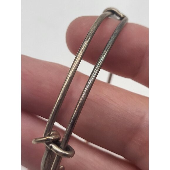 Alex & Ani Butterfly Charm Bangle Bracelet - Picture 7 of 8